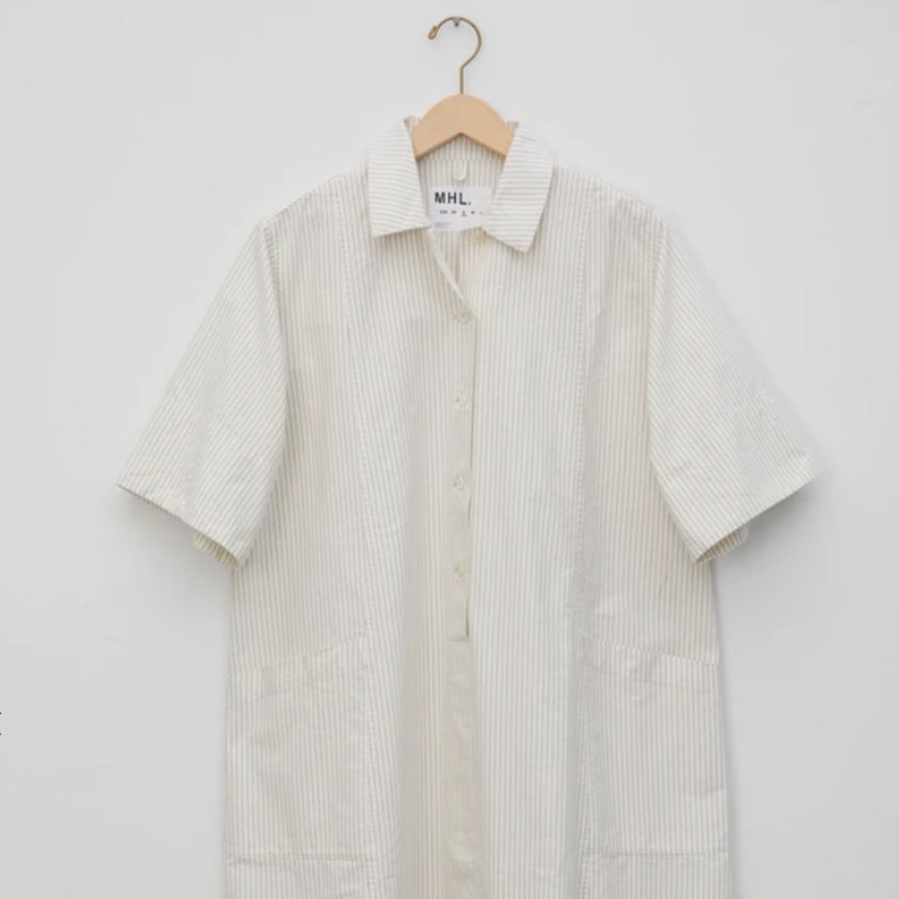 La Garçonne/La Garconne Cotton Stripe Shirt Dress